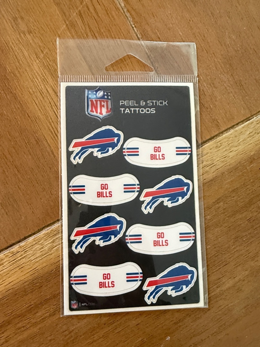 NFL Buffalo Bills Peel & Stick Tattoos - Blue, Red, White